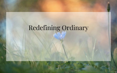 Redefining Ordinary