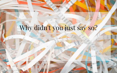 Why didn’t you just say so?