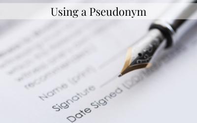 Using a Pseudonym